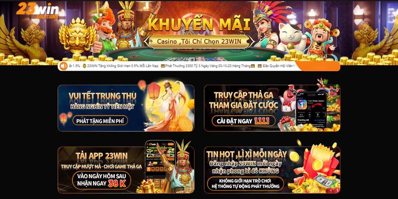 Khuyến mãi 23WIN tặng thưởng trung thu